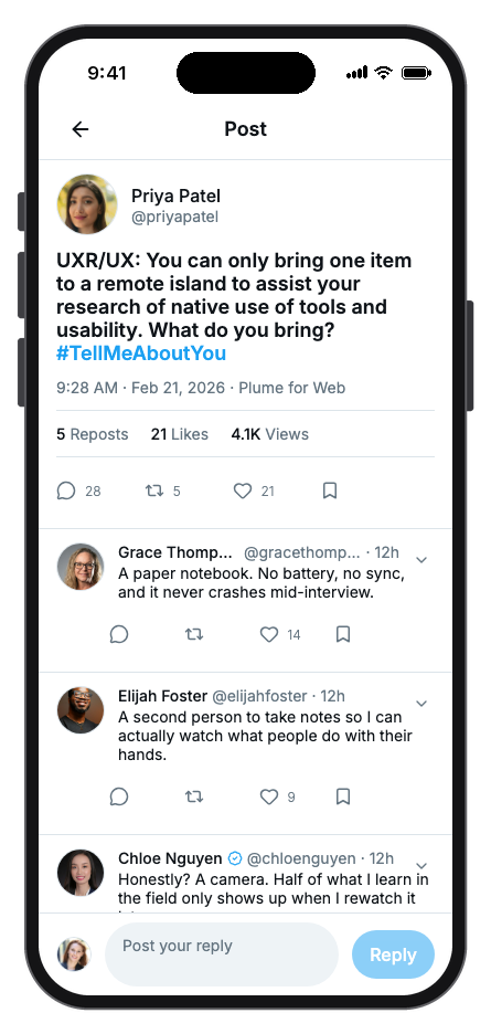 Plume mobile app template screenshot 5