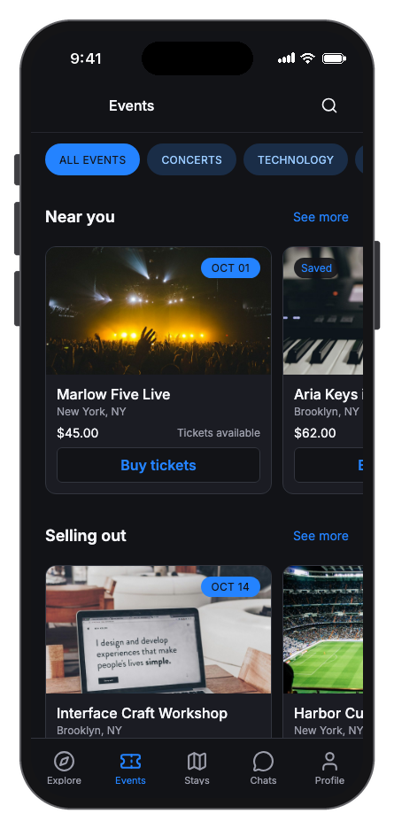 Prism mobile app template screenshot 3
