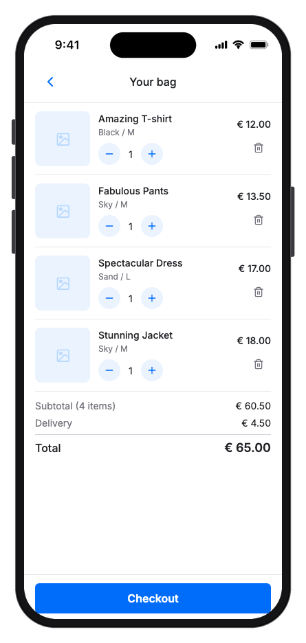 Prism mobile app template screenshot 7