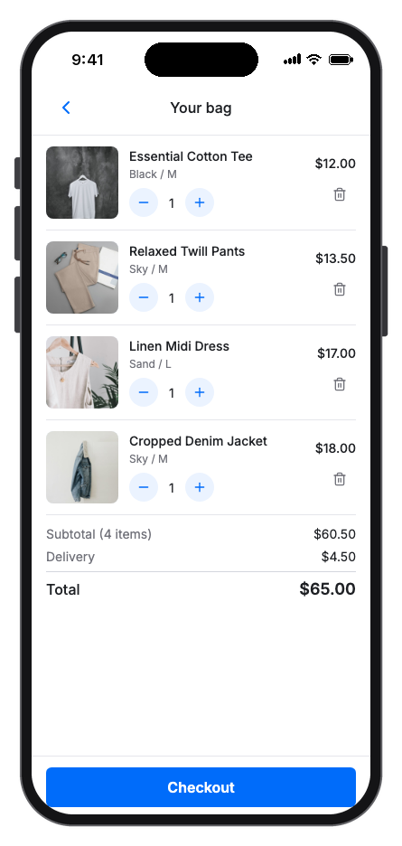 Prism mobile app template screenshot 7