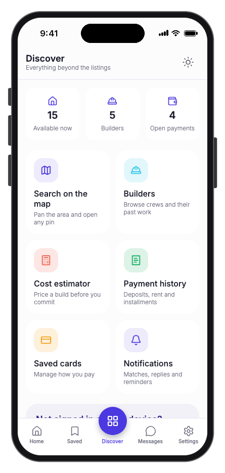 Propertio mobile app template screenshot 3