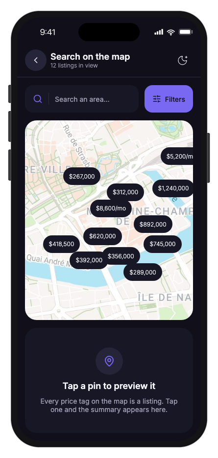 Propertio mobile app template screenshot 5