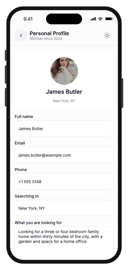 Propertio mobile app template screenshot 8