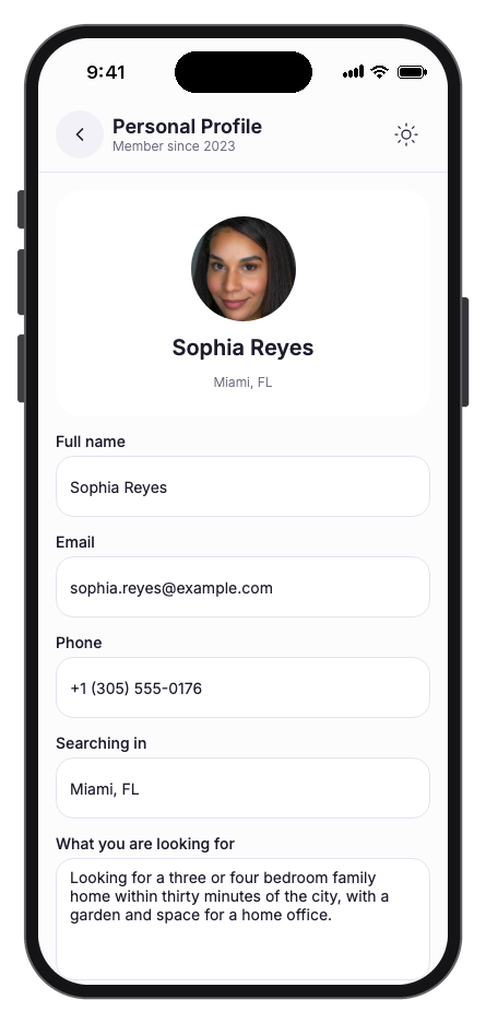 Propertio mobile app template screenshot 8