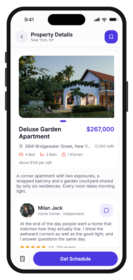 Propertio mobile app template screenshot 9