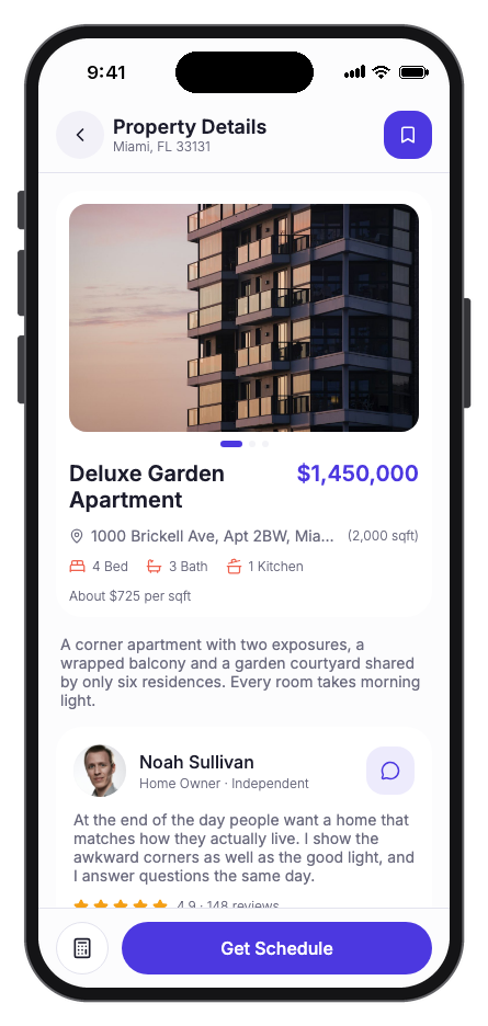 Propertio mobile app template screenshot 9
