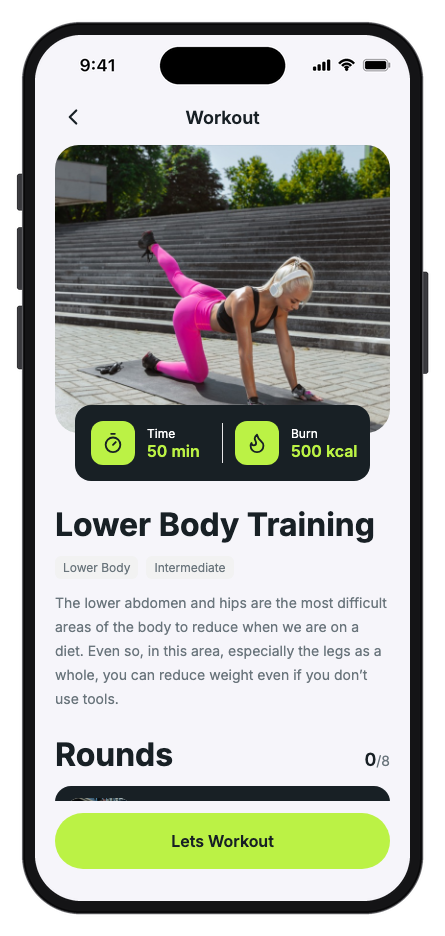 PulseFit — Workout Tracker mobile app template screenshot 8
