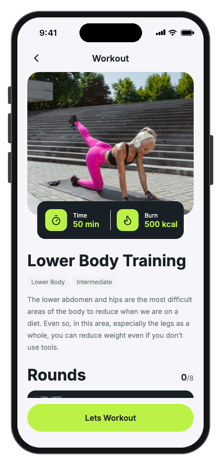 PulseFit — Workout Tracker mobile app template screenshot 8