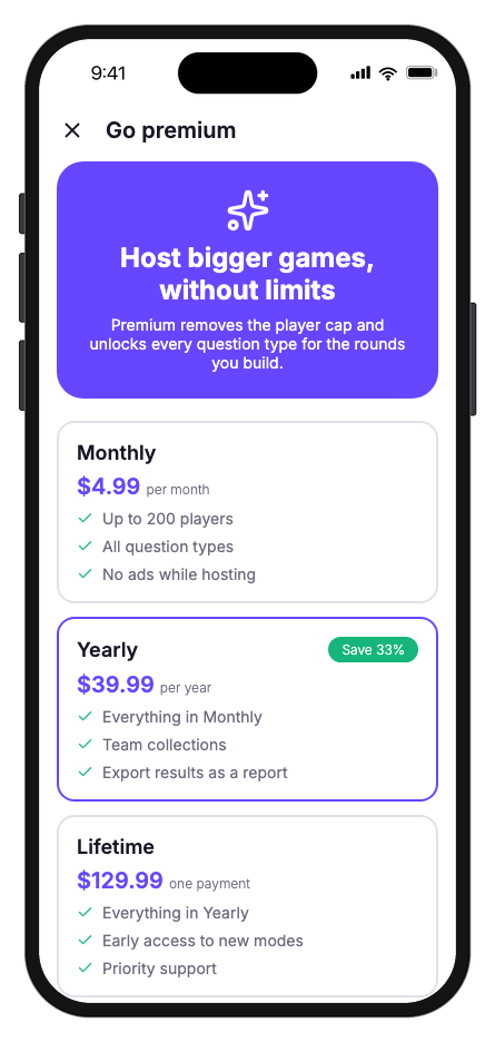 Quizzo mobile app template screenshot 6