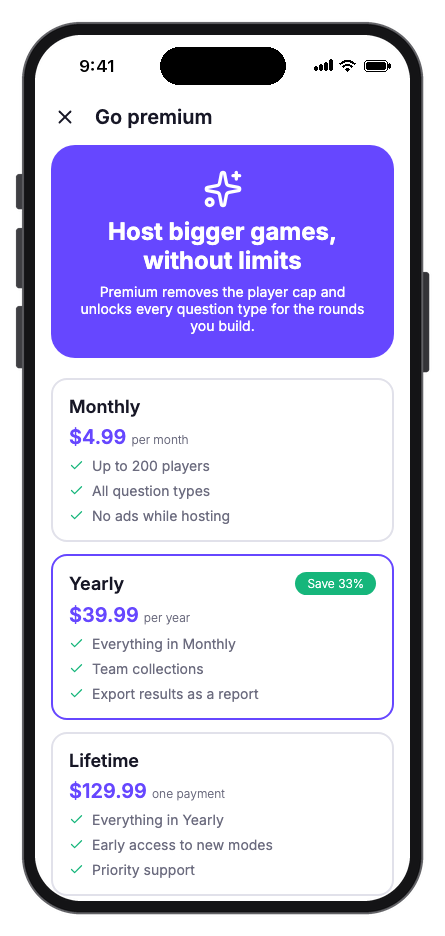 Quizzo mobile app template screenshot 6