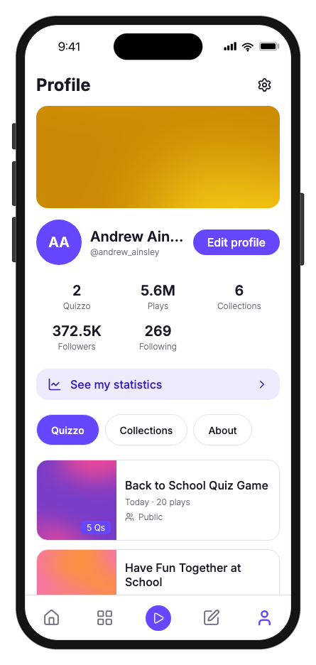 Quizzo mobile app template screenshot 7