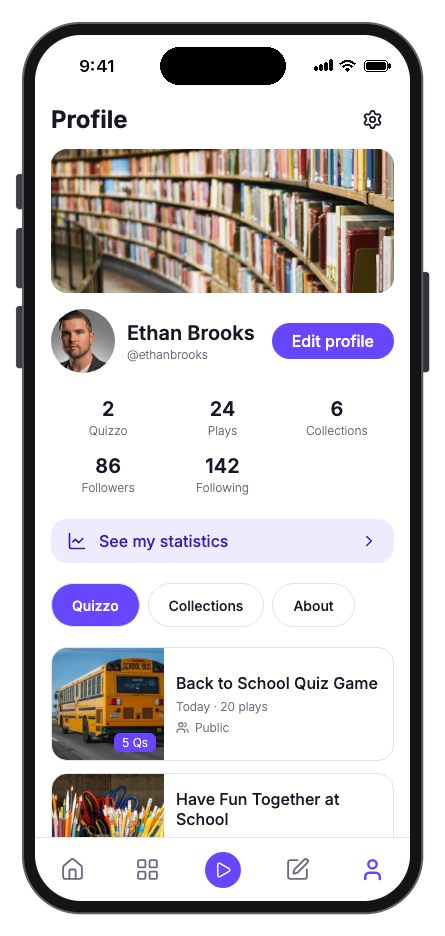 Quizzo mobile app template screenshot 7