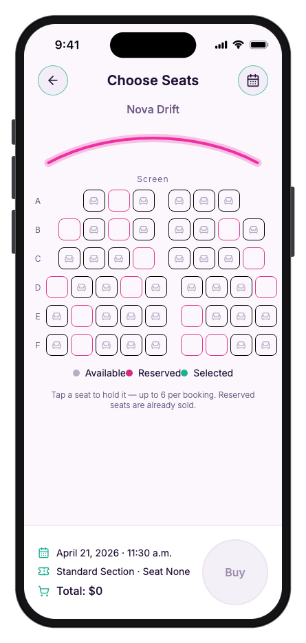 ReelSeat mobile app template screenshot 6