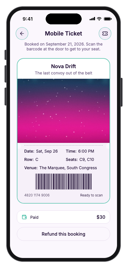 ReelSeat mobile app template screenshot 7