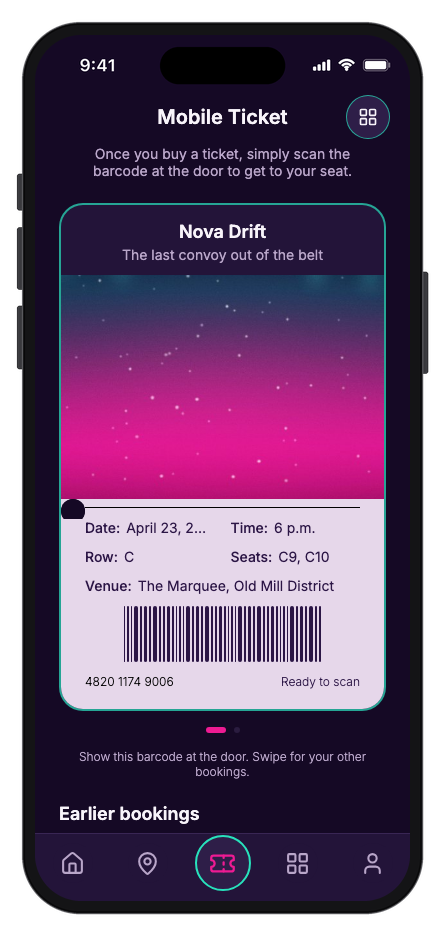 ReelSeat mobile app template screenshot 8