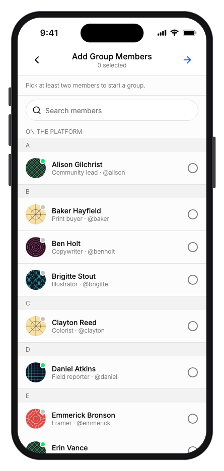 Ripple mobile app template screenshot 7