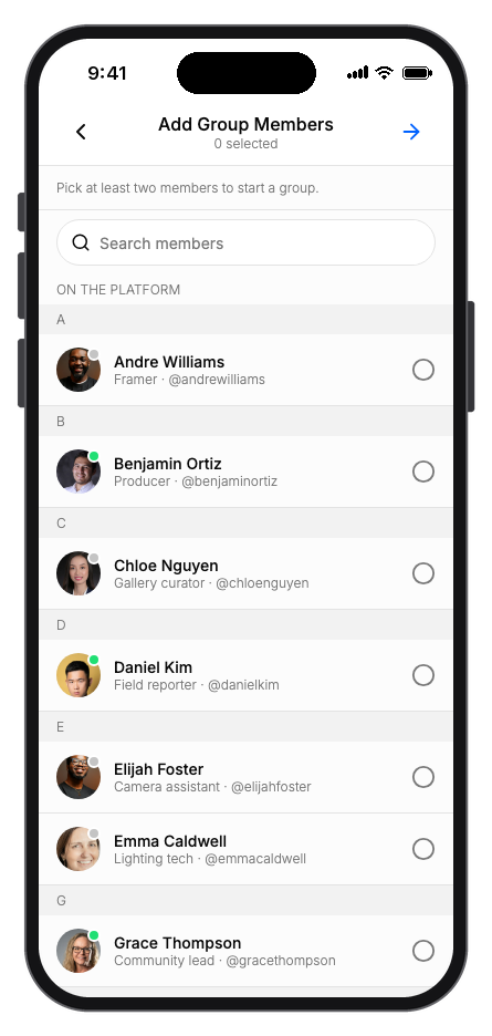 Ripple mobile app template screenshot 7