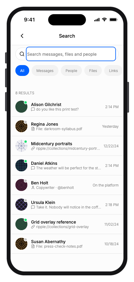 Ripple mobile app template screenshot 8