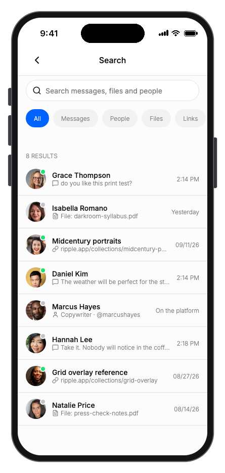 Ripple mobile app template screenshot 8