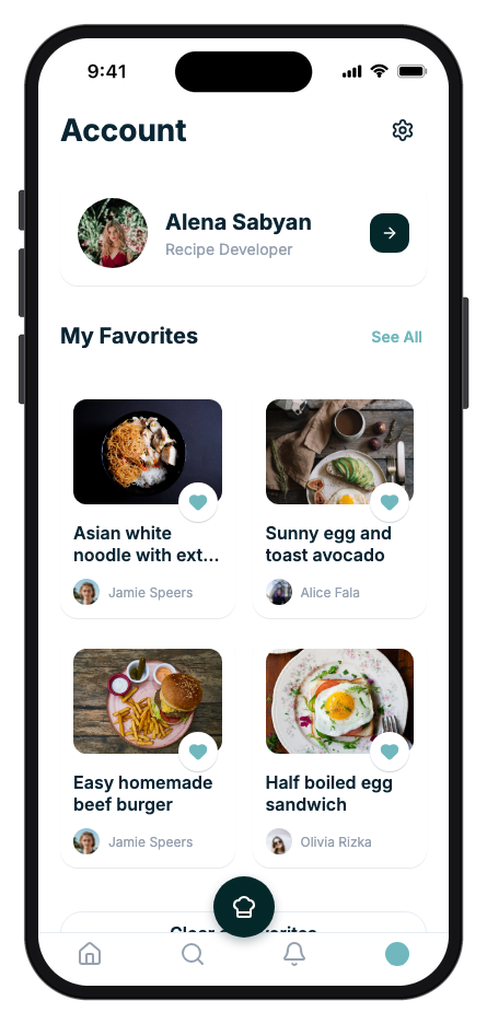 Savora mobile app template screenshot 2