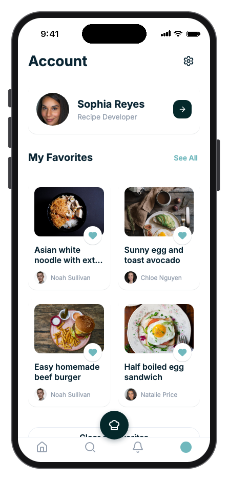 Savora mobile app template screenshot 2