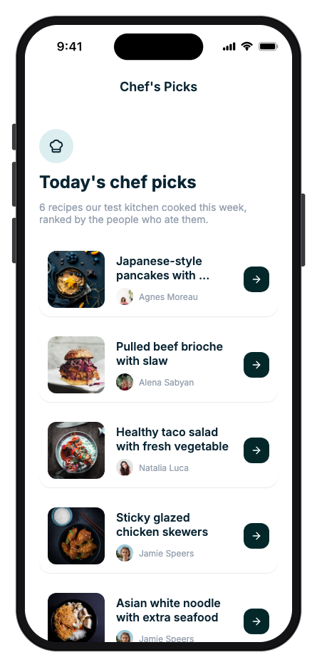 Savora mobile app template screenshot 4