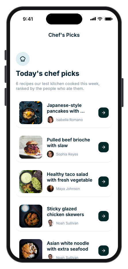 Savora mobile app template screenshot 4