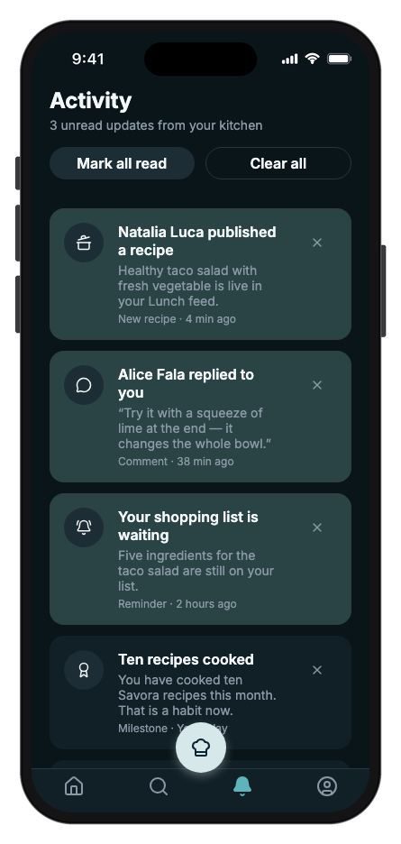 Savora mobile app template screenshot 6