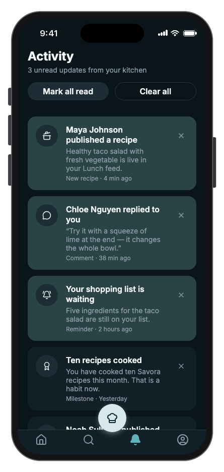 Savora mobile app template screenshot 6