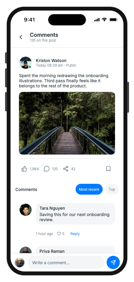 SocialMate mobile app template screenshot 7