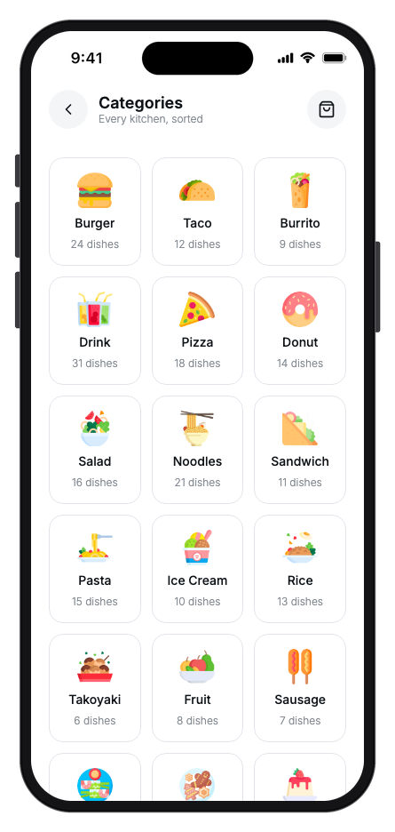 SwiftBite mobile app template screenshot 3