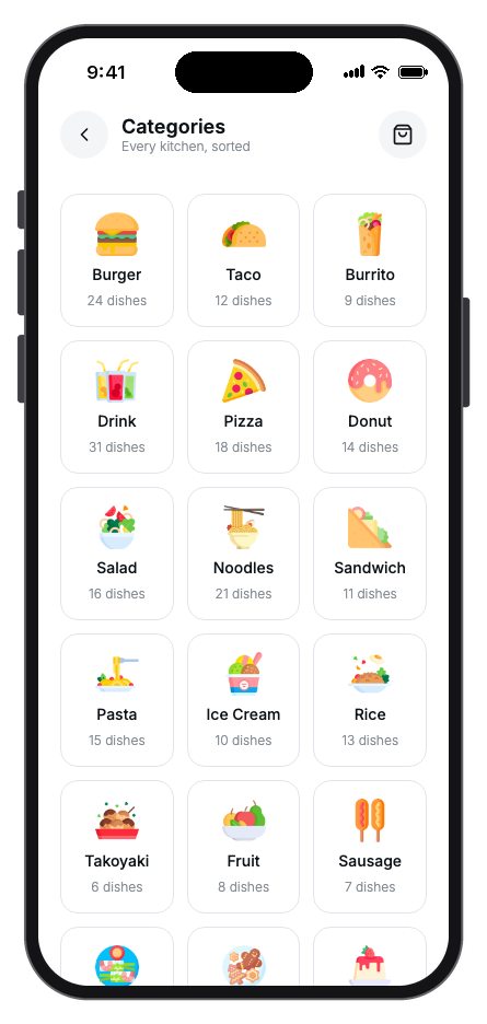 SwiftBite mobile app template screenshot 3