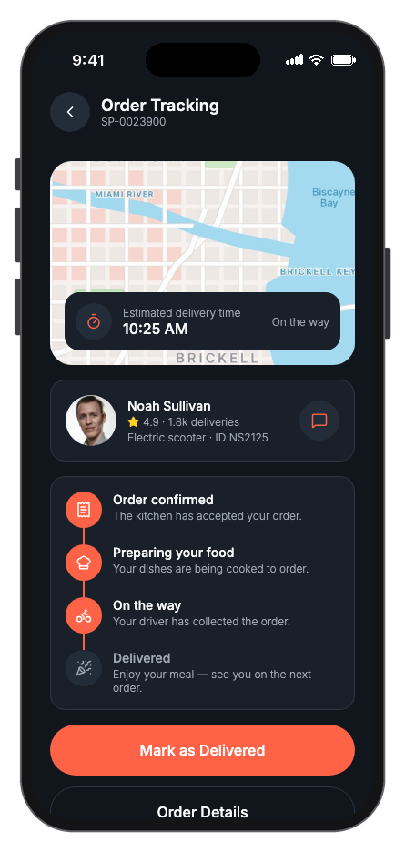 SwiftBite mobile app template screenshot 6