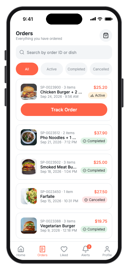 SwiftBite mobile app template screenshot 7