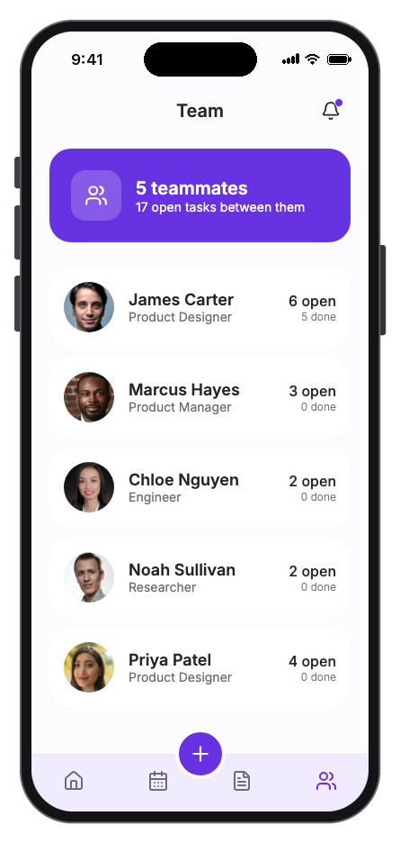 Taskly mobile app template screenshot 6