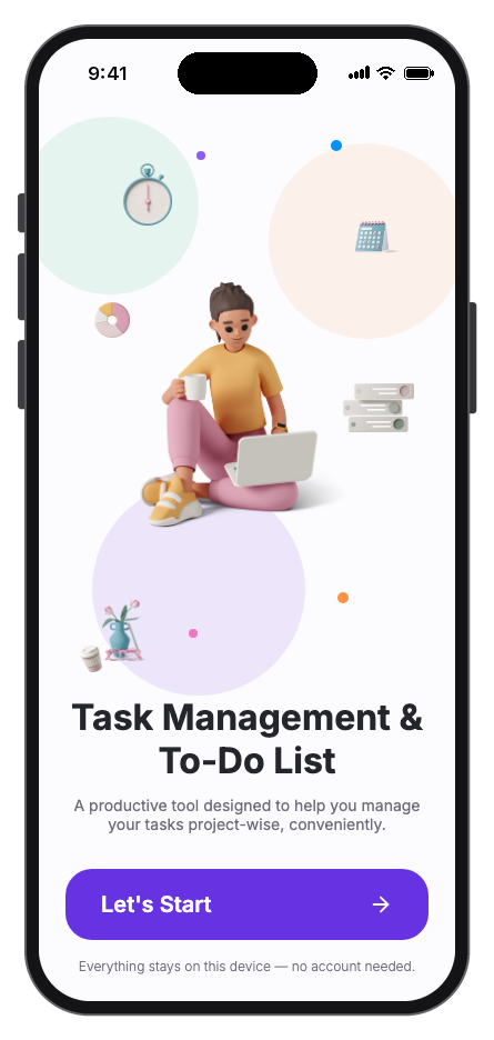 Taskly mobile app template screenshot 8