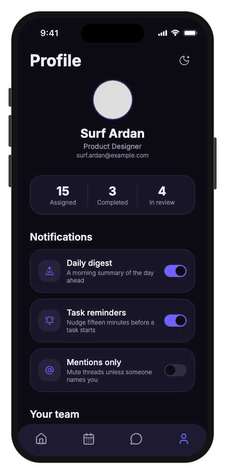 Taskora mobile app template screenshot 6