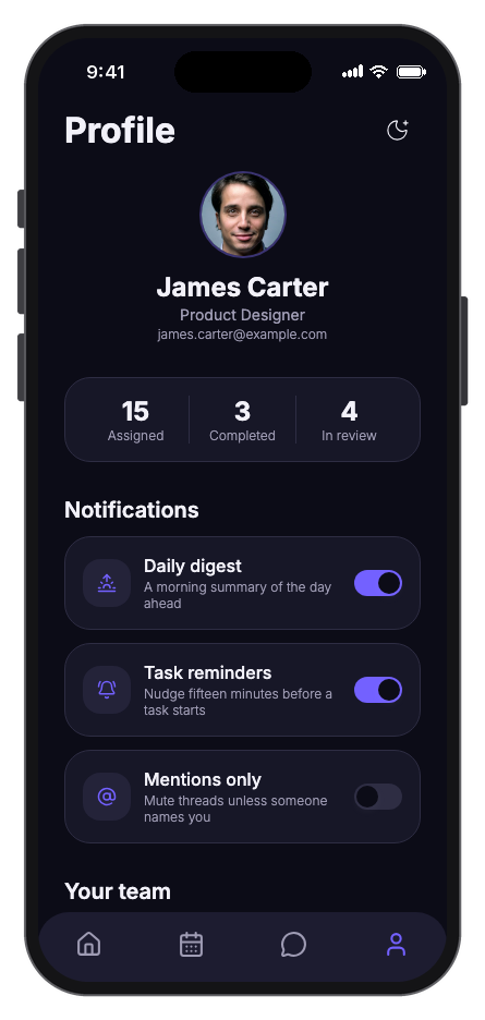 Taskora mobile app template screenshot 6