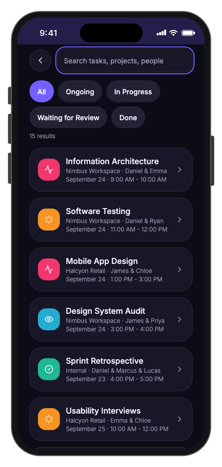 Taskora mobile app template screenshot 8