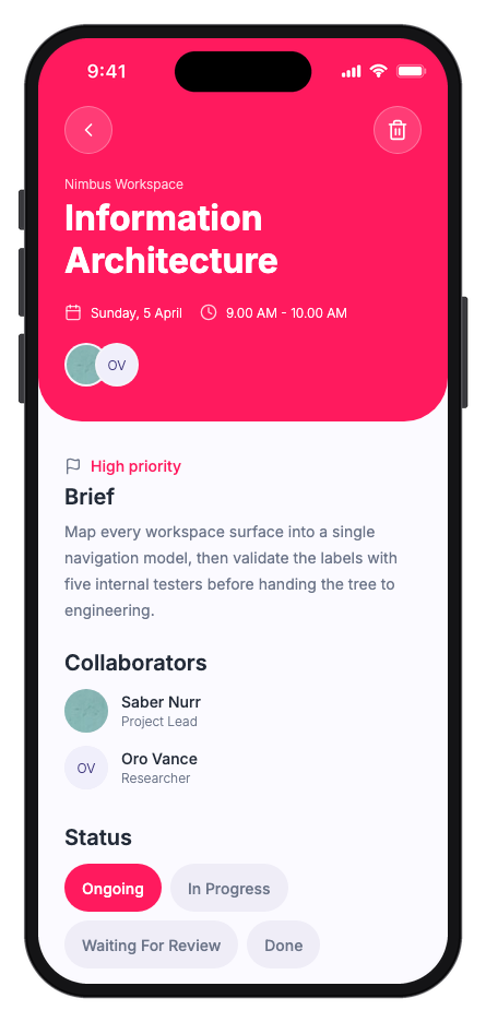 Taskora mobile app template screenshot 9