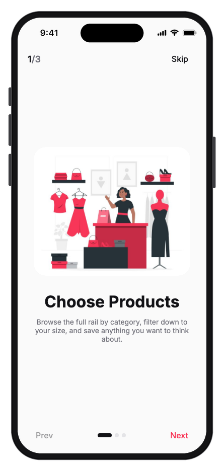 Vestra mobile app template screenshot 3