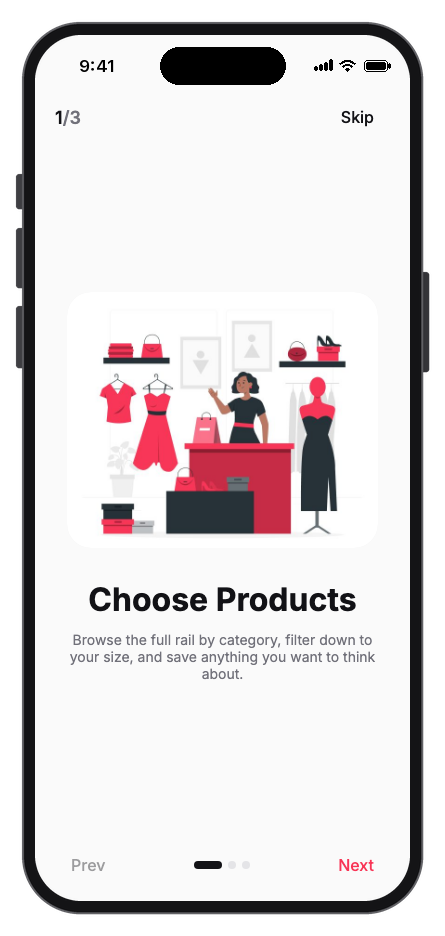 Vestra mobile app template screenshot 3