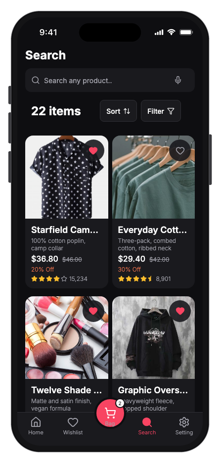 Vestra mobile app template screenshot 6