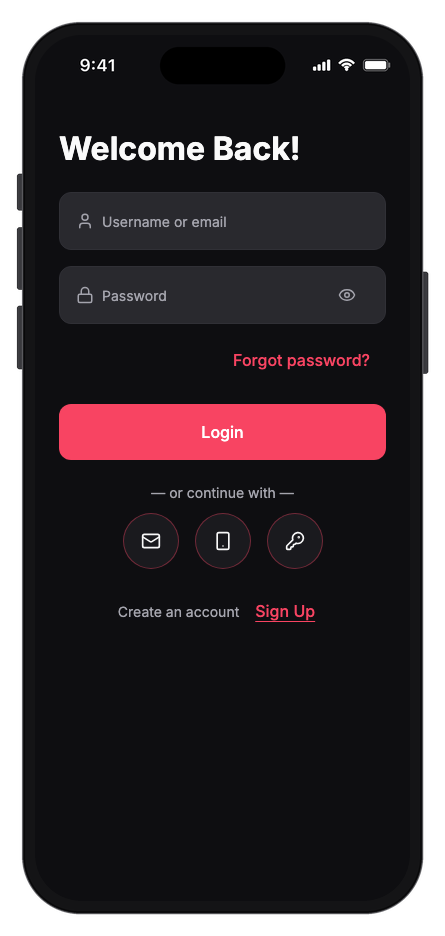 Vestra mobile app template screenshot 8