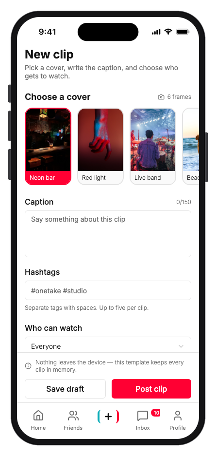 Vibely mobile app template screenshot 3
