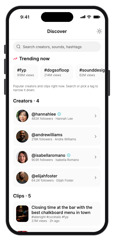 Vibely mobile app template screenshot 5