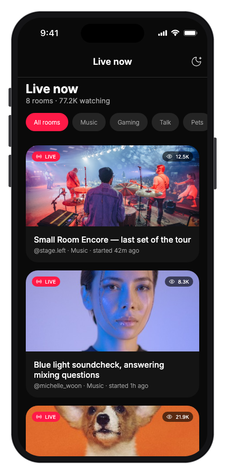 Vibely mobile app template screenshot 8