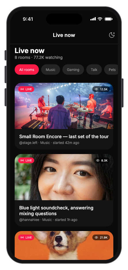 Vibely mobile app template screenshot 8