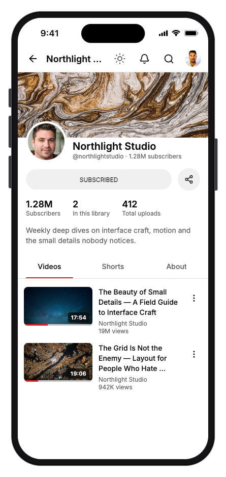 Vidora mobile app template screenshot 2