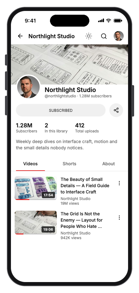 Vidora mobile app template screenshot 2